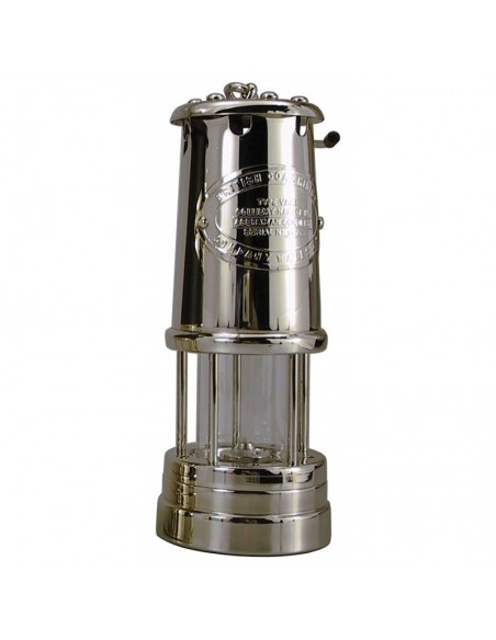 Welsh Miner Olielamp - Vernikkeld Aluminium - Groot - Delite