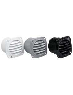 Ventilatierooster met flens Ø70 mm 82 x 82 mm wit - On-Deck