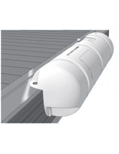 Steigerbumper driekwart rond Ø25 x 90 cm wit - On-Deck