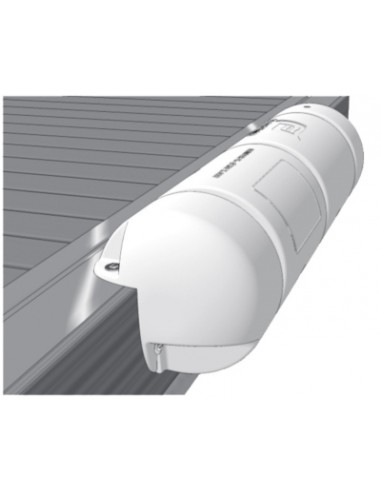 Steigerbumper driekwart rond Ø25 x 90 cm wit - On-Deck
