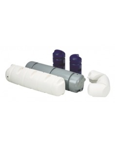 Steigerbumper driekwart rond Ø25 x 90 cm blauw - On-Deck
