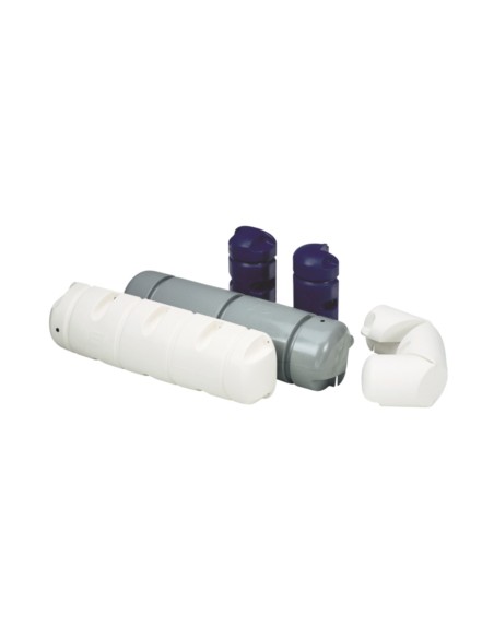 Steigerbumper driekwart rond Ø25 x 90 cm blauw - On-Deck