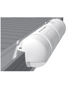 Steigerbumper driekwart rond Ø18 x 40 cm wit - On-Deck