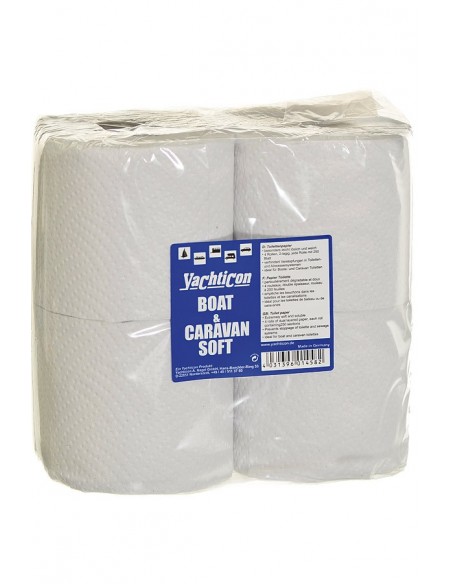 Boot En Caravan - Soft Toilet Papier - Snel Afbreekbaar - 4 Rollen - Yachticon