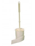<p>Deze toilet borstel met wandhouder is ideaal voor op jouw schip of caravan! De houder is gemakkelijk te monteren met schroeven. <br /><strong>Afmetingen:</strong> 110 x 95 x 150 mm (lengte van de borstel is 370 mm) <strong>Kleur:</strong> wit</p>