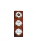 Weerstation - Quartz Klok / Barometer / Thermometer / Hygrometer - Arabisch - Koper - Hardhout