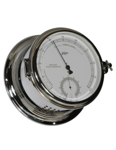 Royal 180 - Haarhygrometer - Thermometer - Verchroomd - Messing - Schatz 1881 - Scheepsinstrumenten - 483 HT - € 323,75