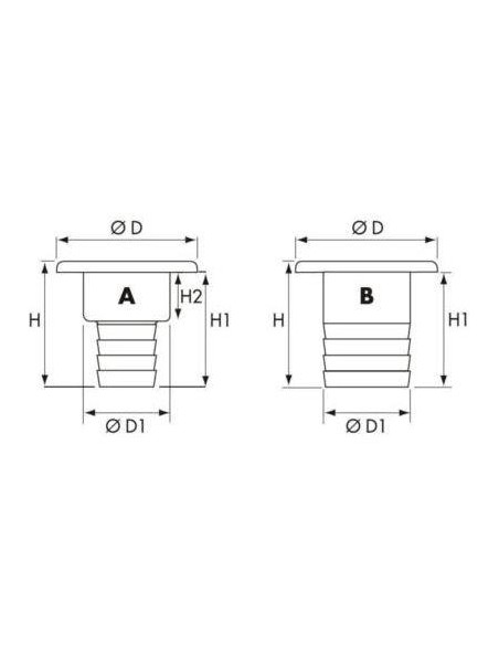 Plastimo Dekdop Brandstof 51 mm Polyamide | Shipsworld