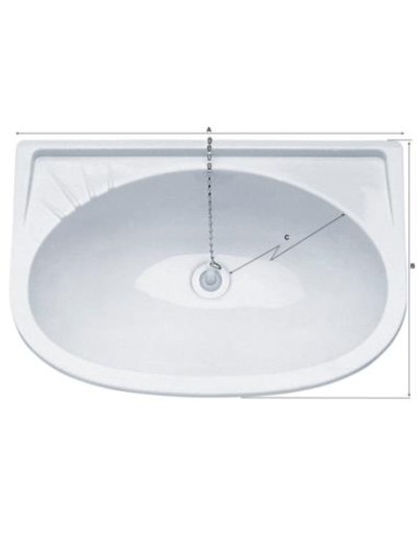 Plastimo Kunststof Wasbak 395x275mm | Shipsworld