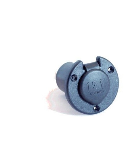 Plastimo 12V 16A Opbouw Contactdoos Zwart | Shipsworld