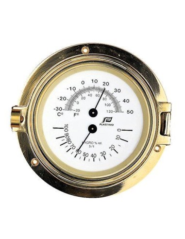 Plastimo Koperen Thermometer / Hygrometer 4,5 inch | Shipsworld