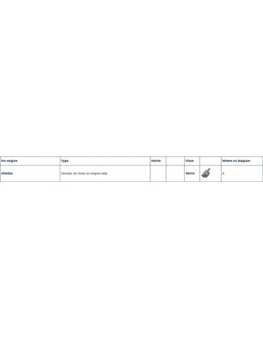 Plastimo Slangconnector Honda Female | Shipsworld