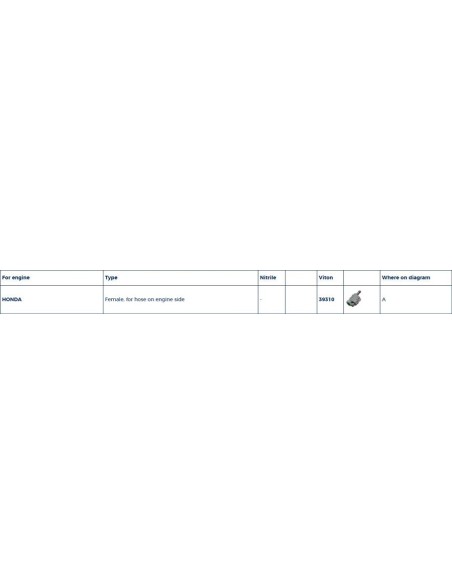 Plastimo Slangconnector Honda Female | Shipsworld