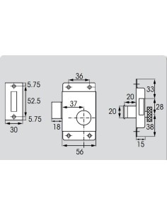 Plastimo Deurslot Messing Verchroomd Rechts 20mm | Shipsworld 2