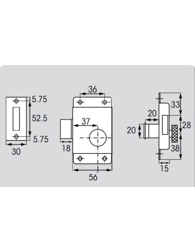 Plastimo Deurslot Messing Verchroomd Rechts 20mm | Shipsworld