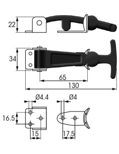 Plastimo RVS Luiksluiting 130 mm (2 stuks) | Shipsworld 2