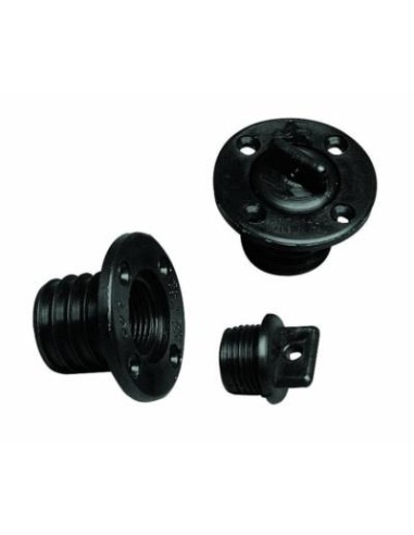 Plastimo Lensplug Rond Zwart (10 stuks) | Shipsworld