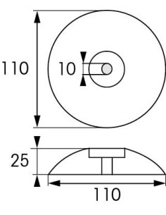 Plastimo Anode Roer/Zwaard Magnesium 110 mm (2) | Shipsworld 2