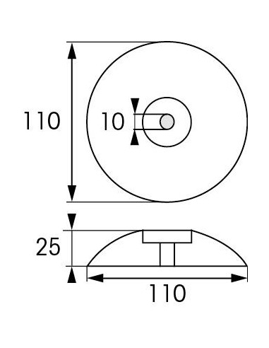 Plastimo Anode Roer/Zwaard Magnesium 110 mm (2) | Shipsworld