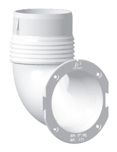 Plastimo Slangflens Haaks 3" Wit | Shipsworld