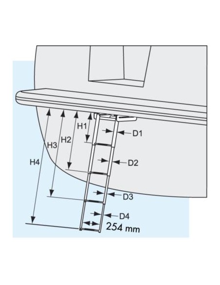 Plastimo Zwemplatformtrap 4 Treden | Shipsworld
