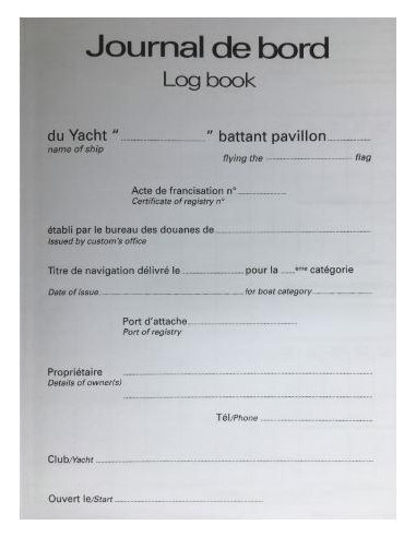 Plastimo Logboek Engels/Frans | Shipsworld