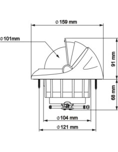 Plastimo Offshore 115 Kompas Zwart | Shipsworld 2
