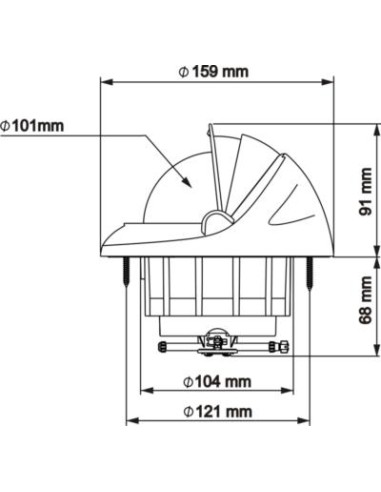 Plastimo Offshore 115 Kompas Zwart | Shipsworld