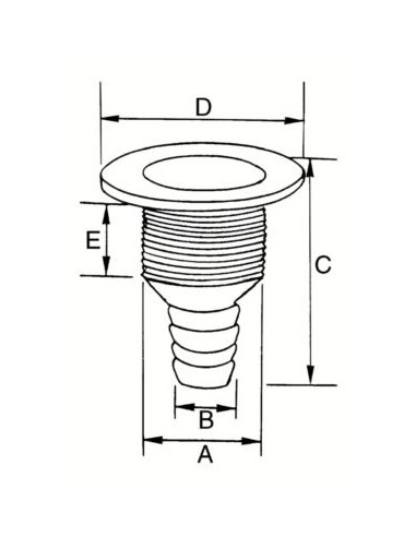 Plastimo Huiddoorvoer Verzonken 3/4 Inch | Shipsworld