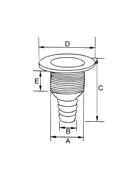 Plastimo Huiddoorvoer Verzonken 3/4 Inch | Shipsworld