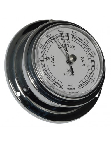 Barometer - Chroom - 95 mm - Engels - Altitude - Scheepsinstrumenten - 843 B UK - € 65,00