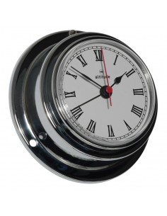 Quartz Klok - Chroom - 95 mm - Alarm - Altitude - Scheepsinstrumenten - 843 CA - € 81,00