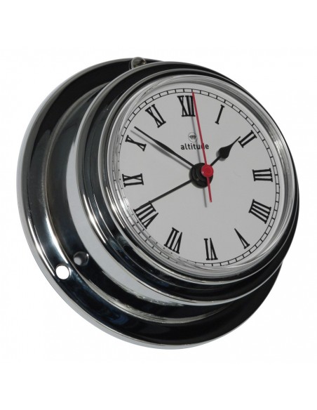 Quartz Klok - Chroom - 95 mm - Alarm - Altitude