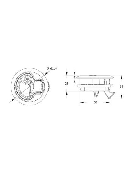 Plastimo Kastslot Polyamide 61 mm | Shipsworld