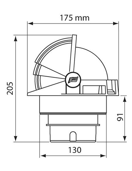 Plastimo Kompas Olympic 135 Wit/Zwart | Shipsworld