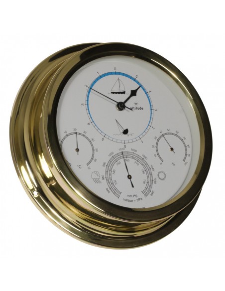 Getijdenklok / Barometer / Thermometer / Hygrometer - 224 mm - Altitude