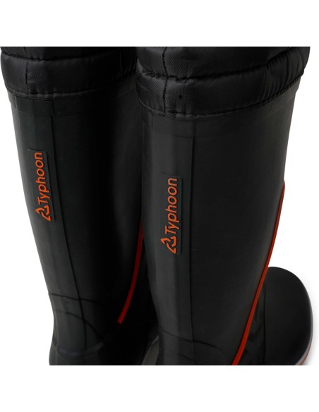 Typhoon Zeillaarzen Hoog Zwart/Oranje UK8/EU42 | Shipsworld