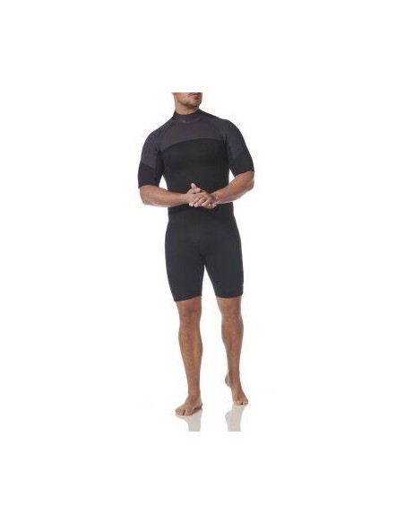 Typhoon Wetsuit Short 3/2 mm Heren Zwart/Oranje L | Shipsworld