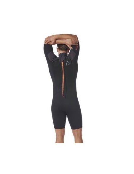 Typhoon Wetsuit Short 3/2 mm Heren Zwart/Oranje L | Shipsworld