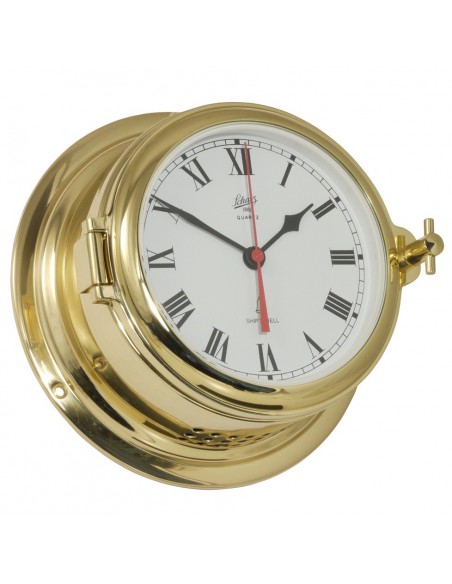 Midi 155 - Quartz Klok - Romeins - Glazen Slaand - Messing - Schatz 1881