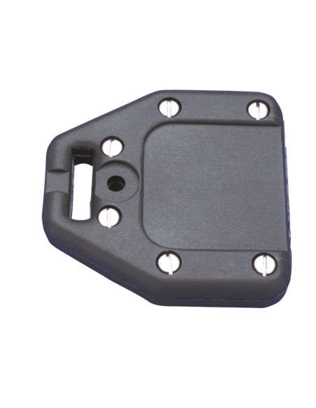 Eindstuk platte zeillat 45x7 mm zwart | Shipsworld