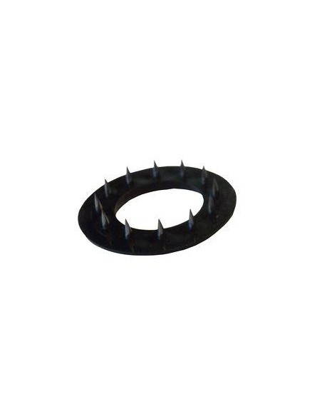 Puntige ring RVS zeilkous 25 mm zwart | Shipsworld