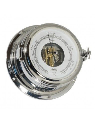 Midi 155 - Barometer - Open Wijzerplaat - Verchroomd - Schatz 1881 - Scheepsinstrumenten - 453 BO - € 379,00