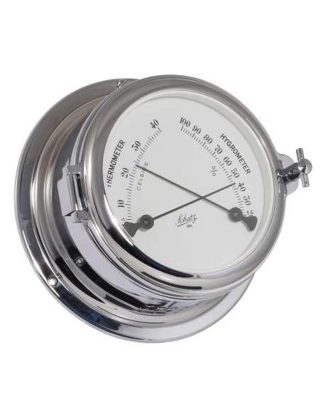 Midi 155 - Thermometer / Hygrometer - Verchroomd - Schatz 1881