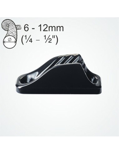 Clamcleat Vertical 6-12 mm Zwart | Shipsworld