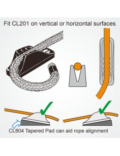 Clamcleat Vertical 6-12 mm Zwart | Shipsworld 2