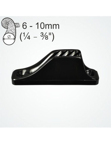 Clamcleat Vertical Old Style 6-10 mm Zwart | Shipsworld