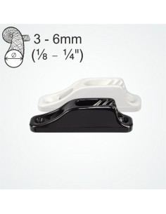 Clamcleat Junior Zwart 3-6 mm | Shipsworld