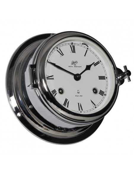 Royal 180 - Mechanische Klok - Glazen Slaand - Romeins - Verchroomd - Schatz 1881
