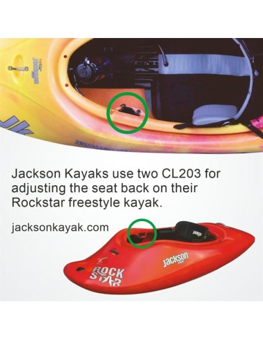 Clamcleat Junior Zwart 3-6 mm | Shipsworld